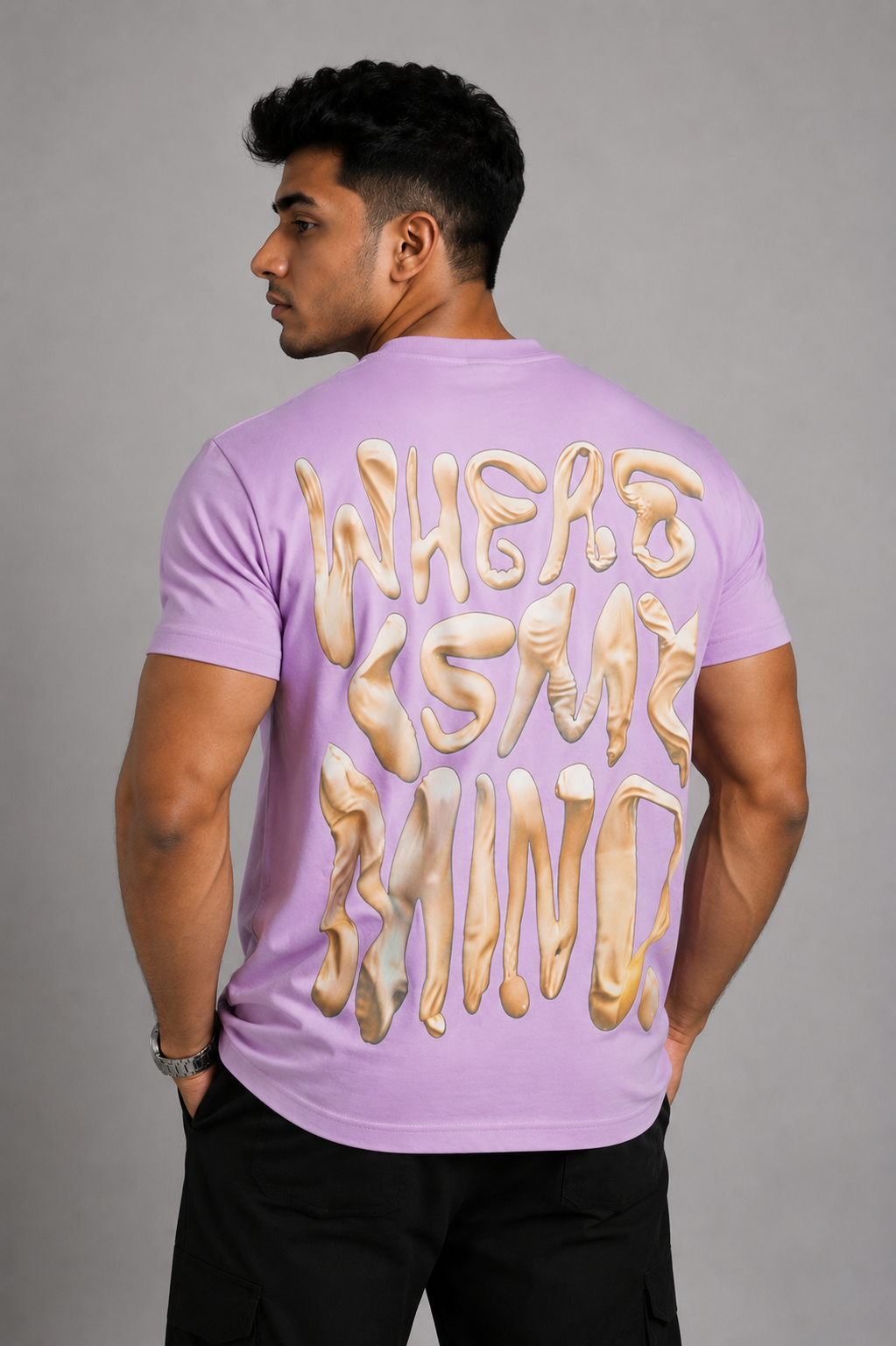 Kalyug “Disrupt the Mind” Oversized Tee – Lavender
