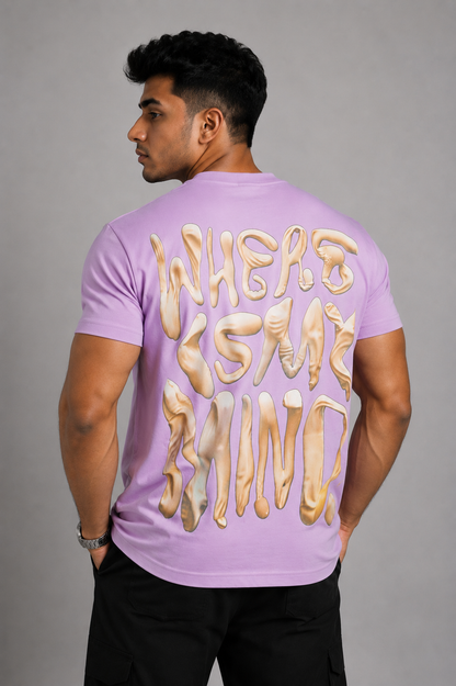 Kalyug “Disrupt the Mind” Oversized Tee – Lavender