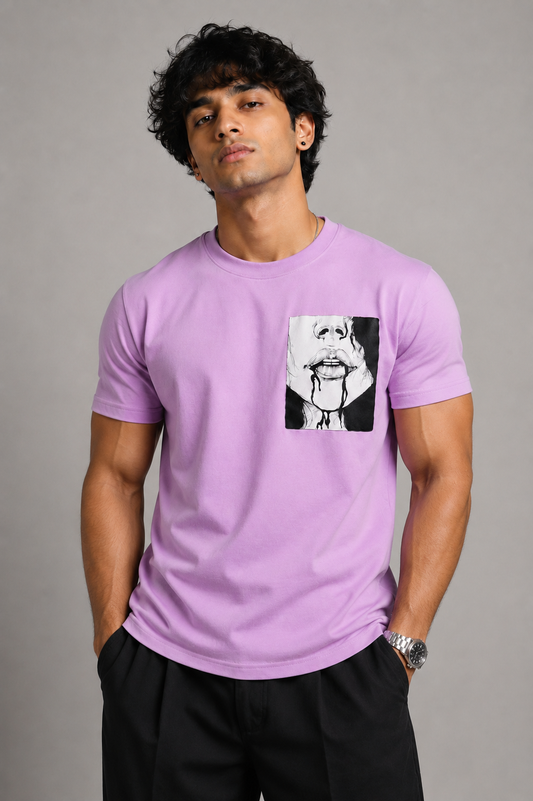 Kalyug “Disrupt the Mind” Oversized Tee – Lavender