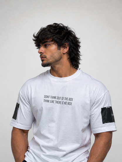 Kalyug Evolution I White Graphic T-Shirt | Oversized Premium Streetwear