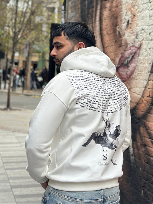 Kalyug Graphic White Hoodie – Ascension Series