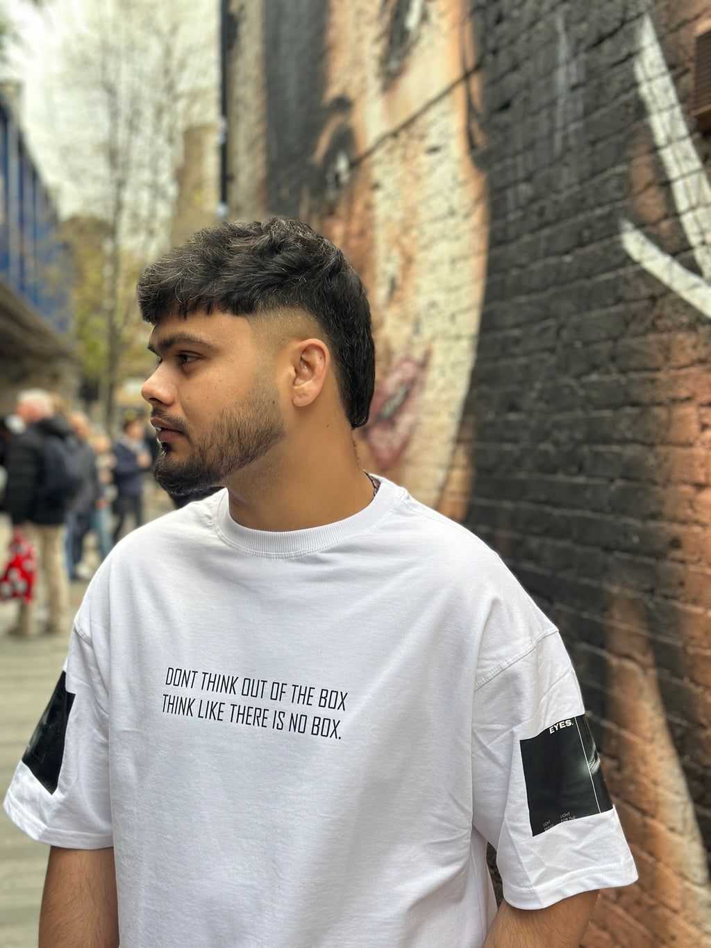 Kalyug Evolution I White Graphic T-Shirt | Oversized Premium Streetwear