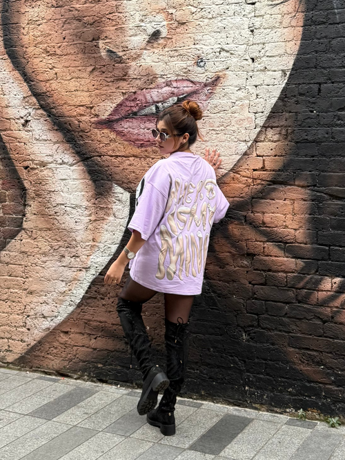 Kalyug “Disrupt the Mind” Oversized Tee – Lavender